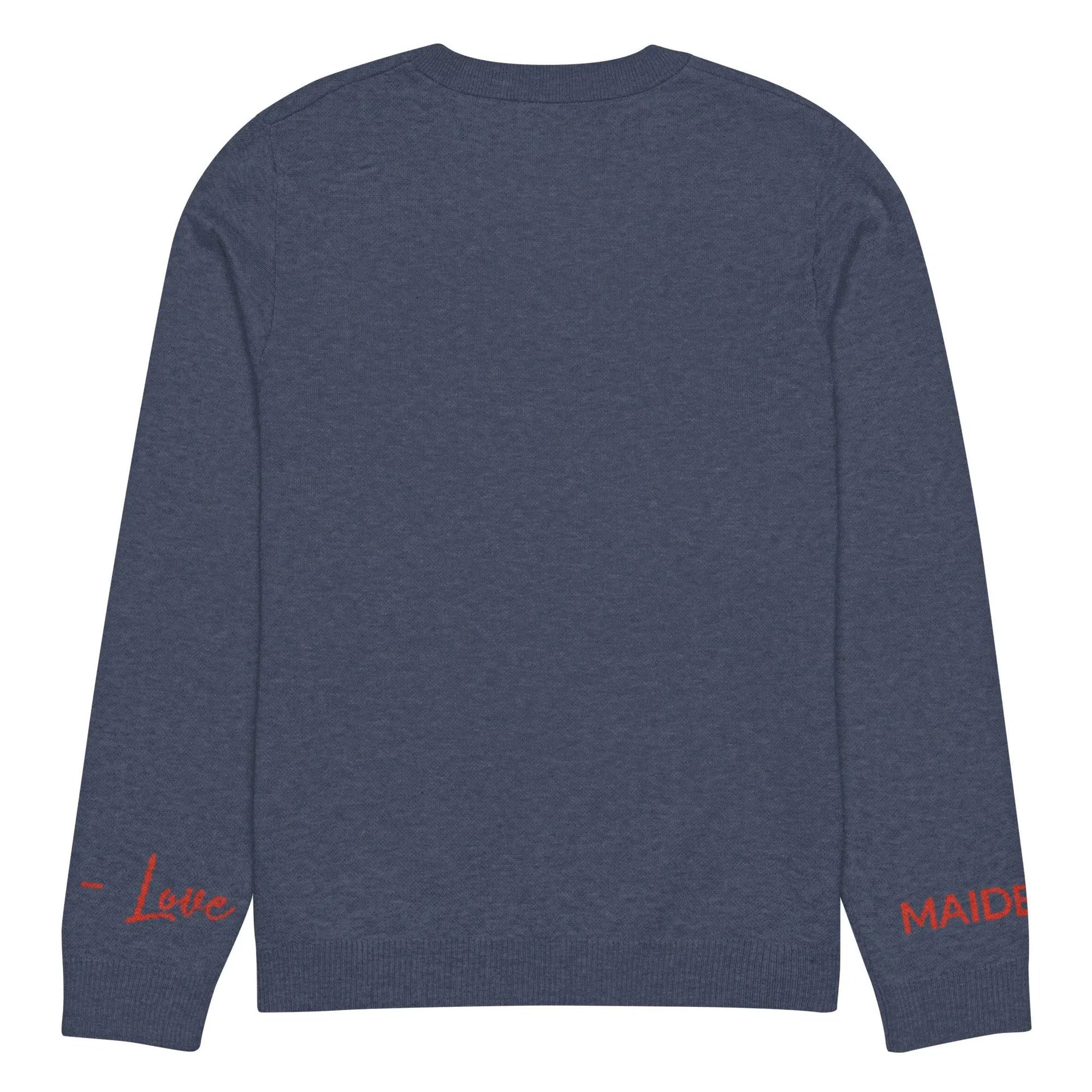 Heart - Knitted crew neck sweater NAVY-1