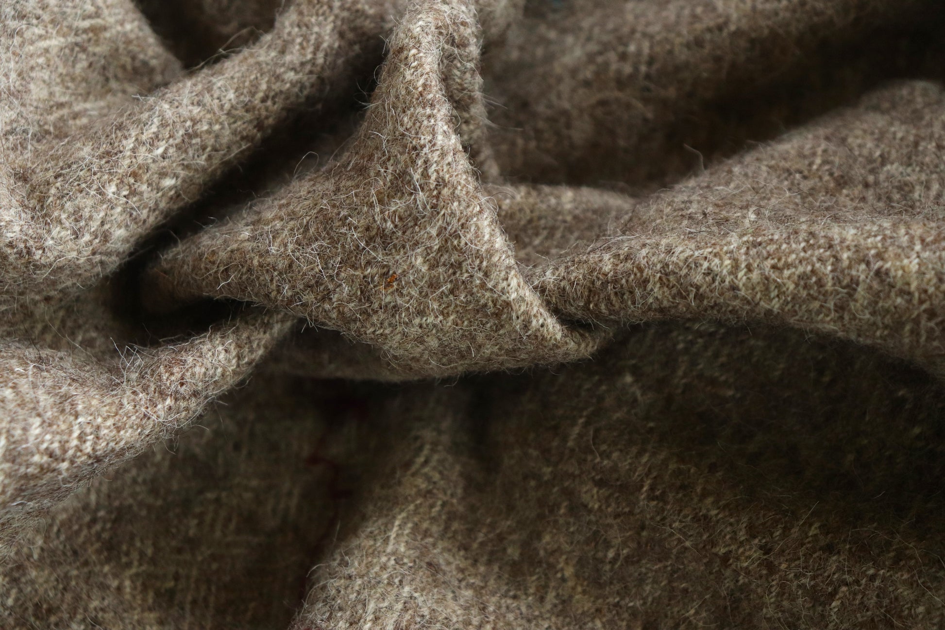 Organic Himalayan Sheep Wool Fabric | 79cm Wide | Greige Finish-1
