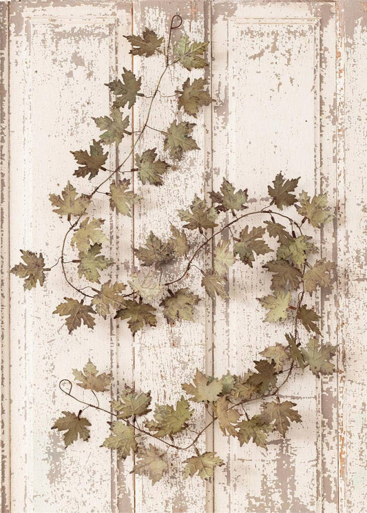 Distressed Maple Leaves Garland