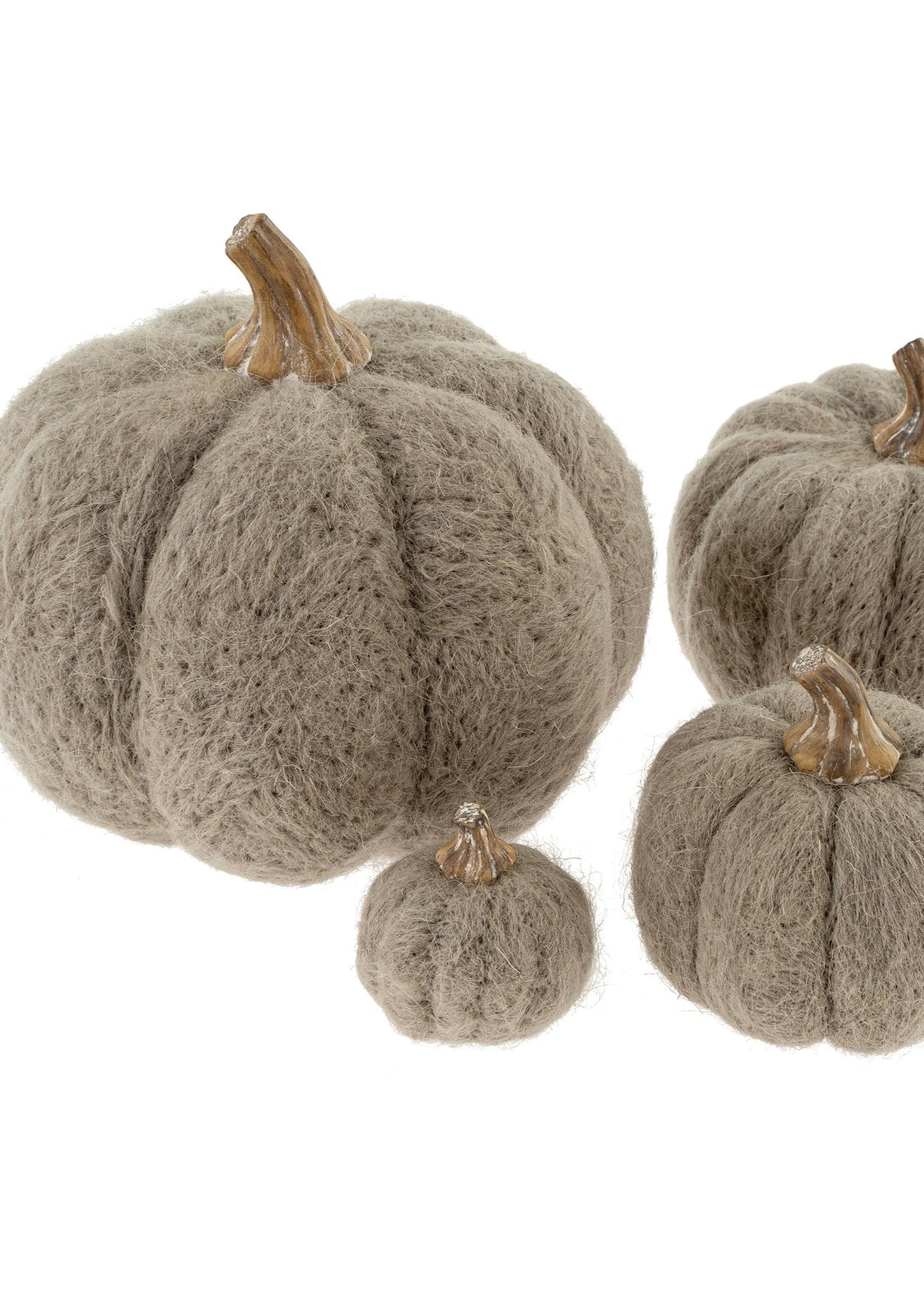 Felt Pumpkin - Grey