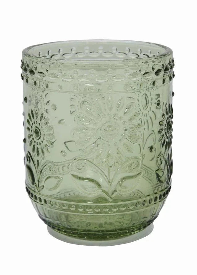 Floral Glass, Set of 2