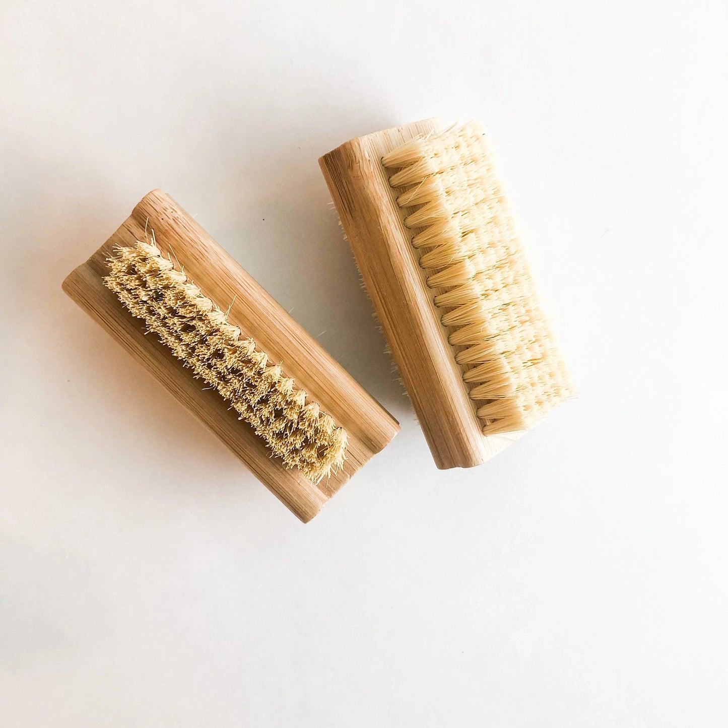 Natural Bamboo Sisal Nail Brush - Plastic Free Zero Waste Double Sided Bamboo Nail Brush - Sustainable Beauty-4