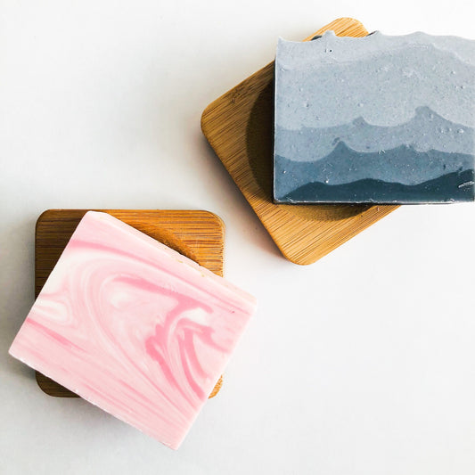 Natural Bamboo Soap & Conditioner Bar Lift - Zero Waste Biodegradable Plastic Free Soap Dish