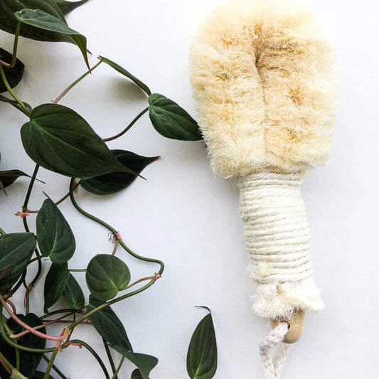 Natural Sisal Dry Brush - Sustainable Eco Friendly Vegan Body Brush - Zero Waste Plastic Free Exfoliating-0
