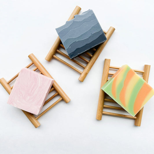 Natural Bamboo Soap Dish - Zero Waste Biodegradable Draining Soap Tray - Sustainable Plastic Free Organic Soap Lift-0