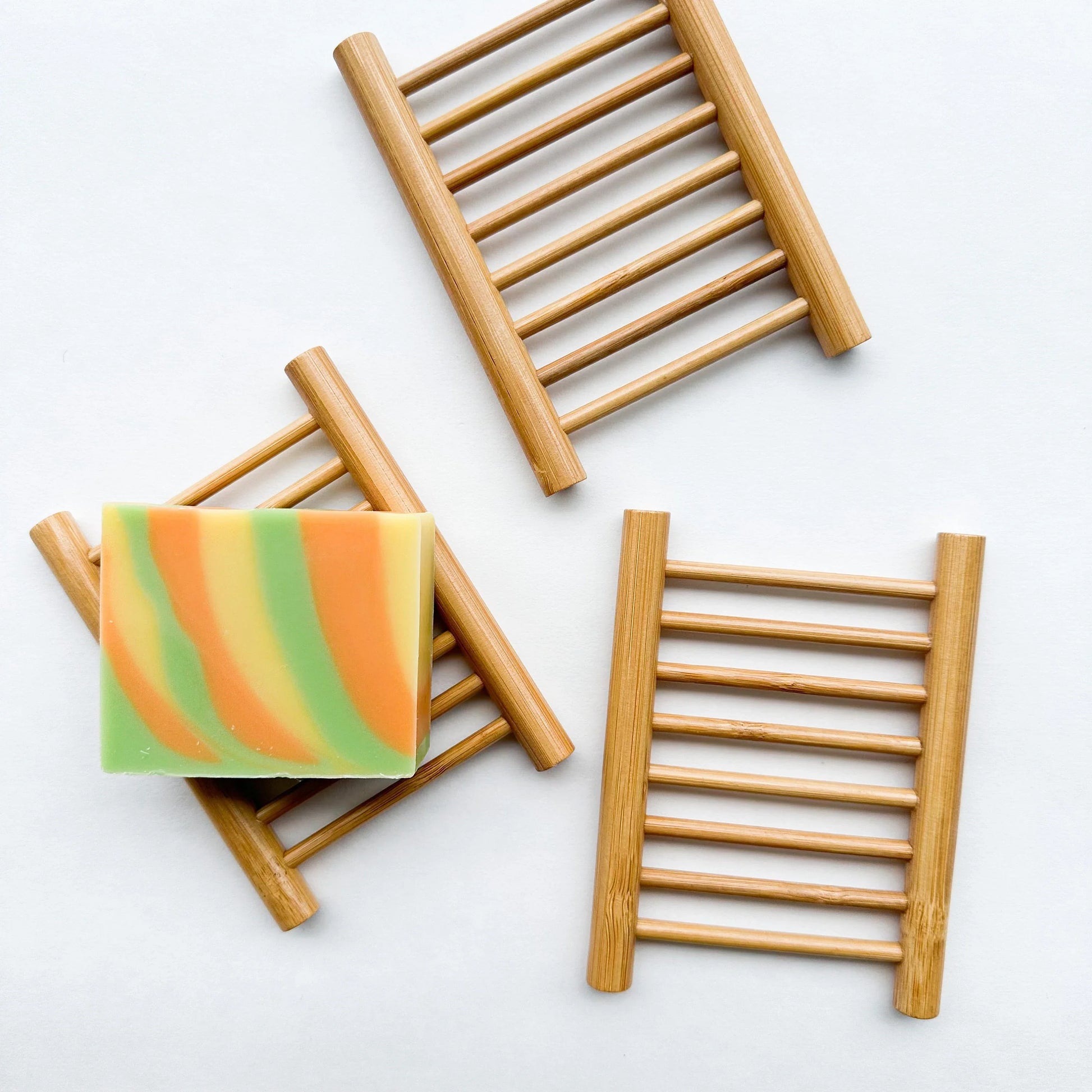 Natural Bamboo Soap Dish - Zero Waste Biodegradable Draining Soap Tray - Sustainable Plastic Free Organic Soap Lift-4