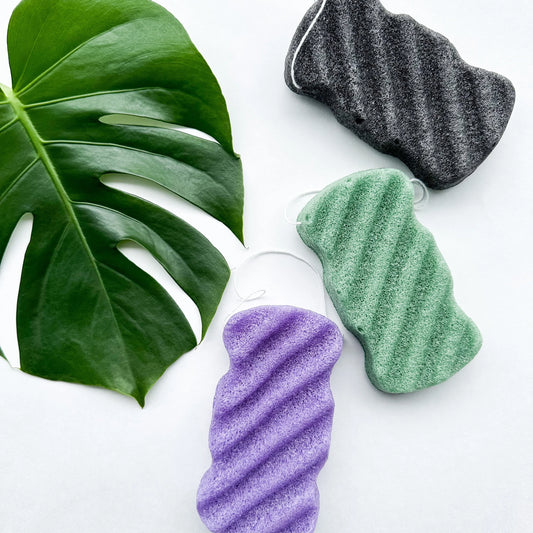 Natural Organic Konjac Body Sponge - Biodegradable Zero Waste Plastic Free Facial, Body & Bath Sponge - Sustainable Living and Bathroom-0