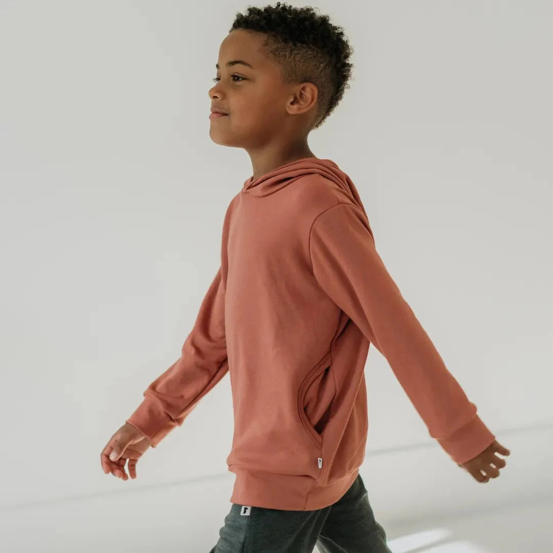 Kids Lightweight Bamboo Hoodie with Side Seam Pockets-1