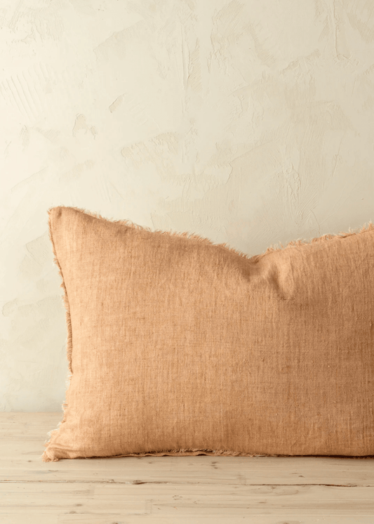 Lina Linen Pillow – Terracotta
