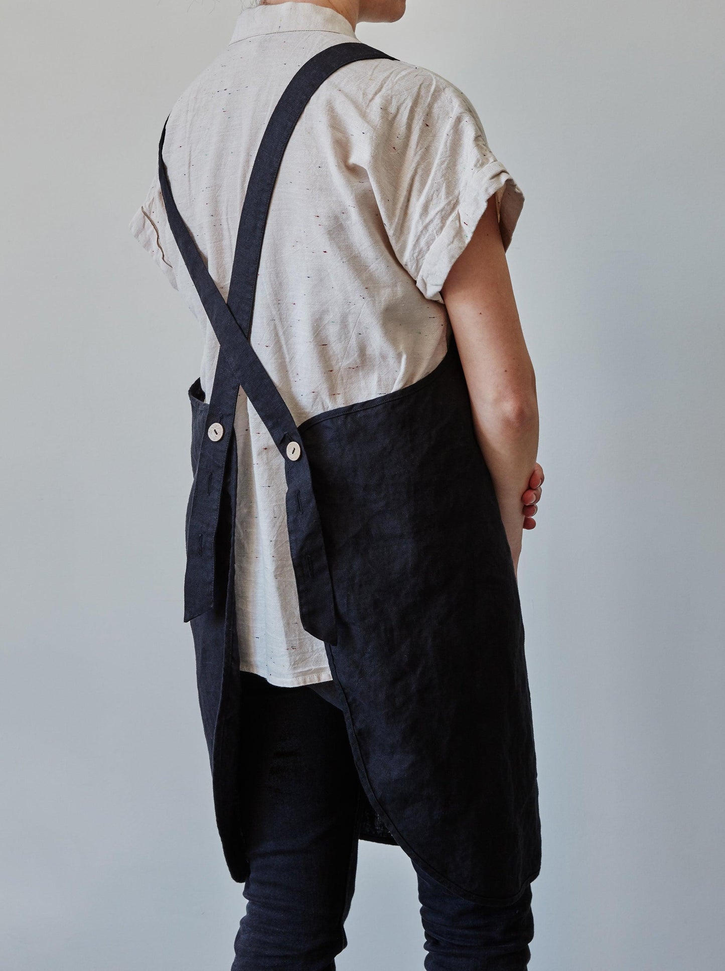 Linen Apron - Black