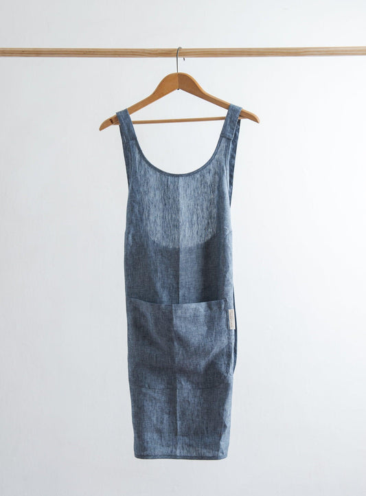 Linen Apron - Navy