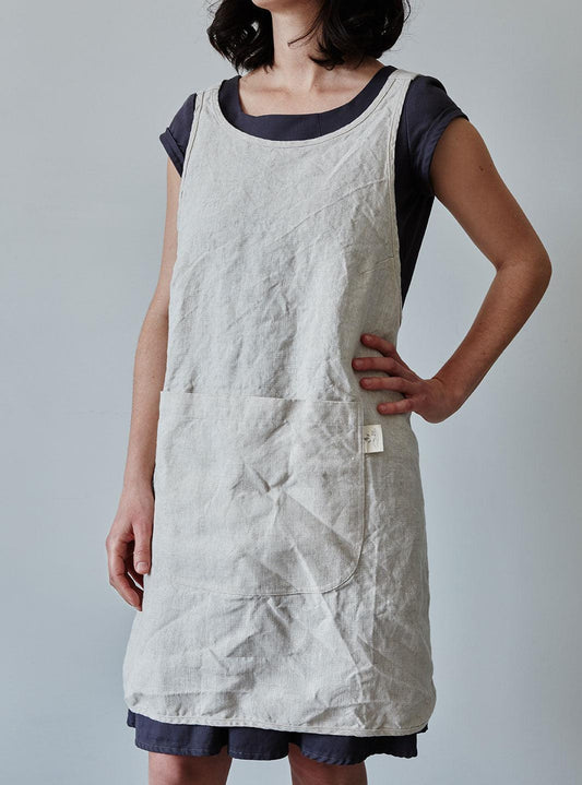 Linen Apron - Oat
