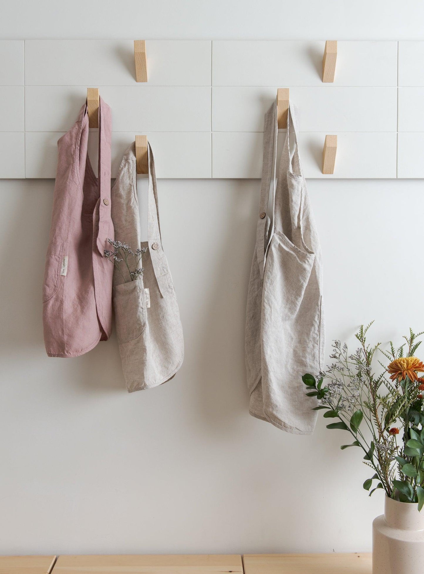 Linen Apron - Oat