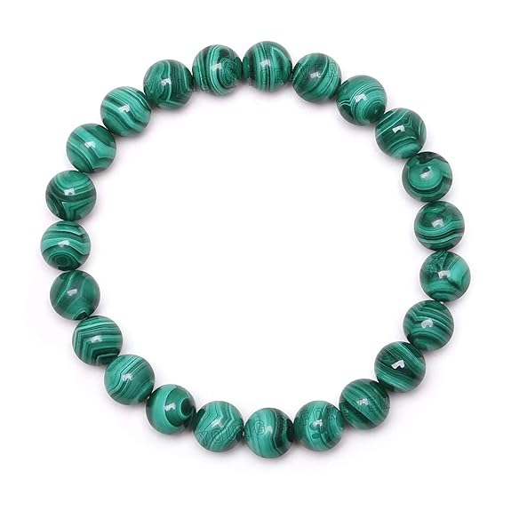 Malachite Bracelet (8 mm Beads)-1