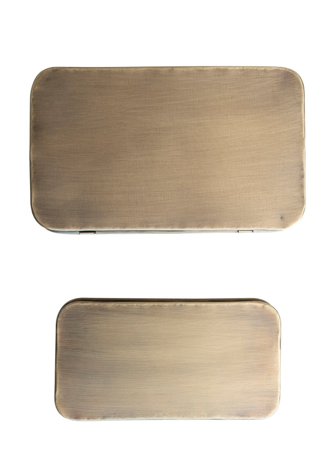 Metal Brass Boxes, Set of 2
