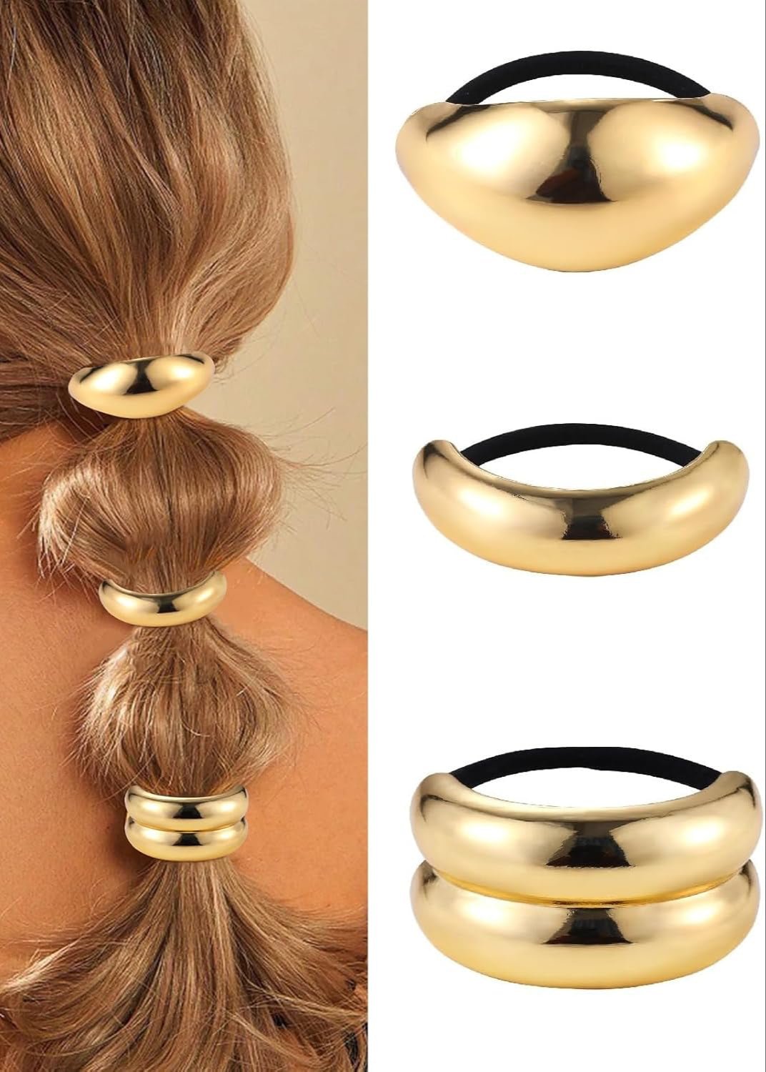Metal Hair Cuff Elastic