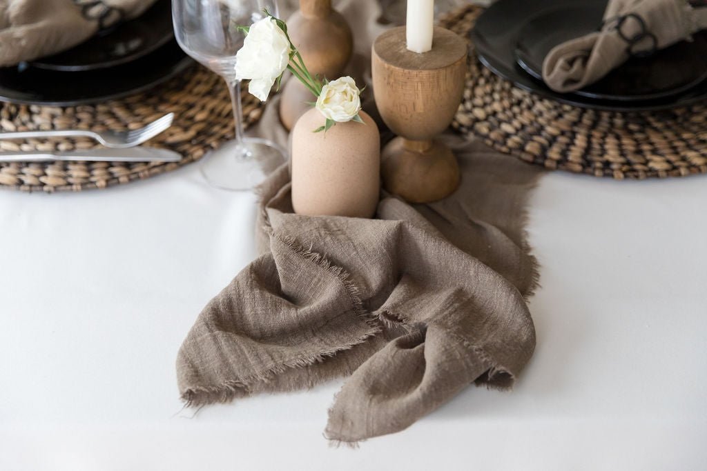 Cotton Gauze Cloth Napkin + Table Runner Set