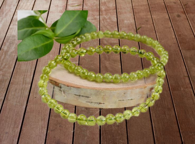 Peridot Bracelet (8 mm Beads)-2