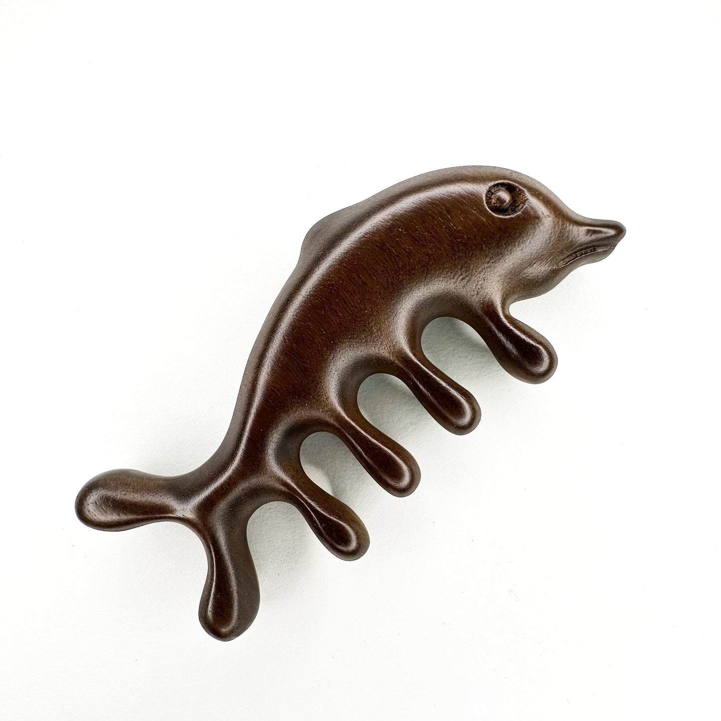 Natural Sandal Wood Dolphin Scalp Massager-1