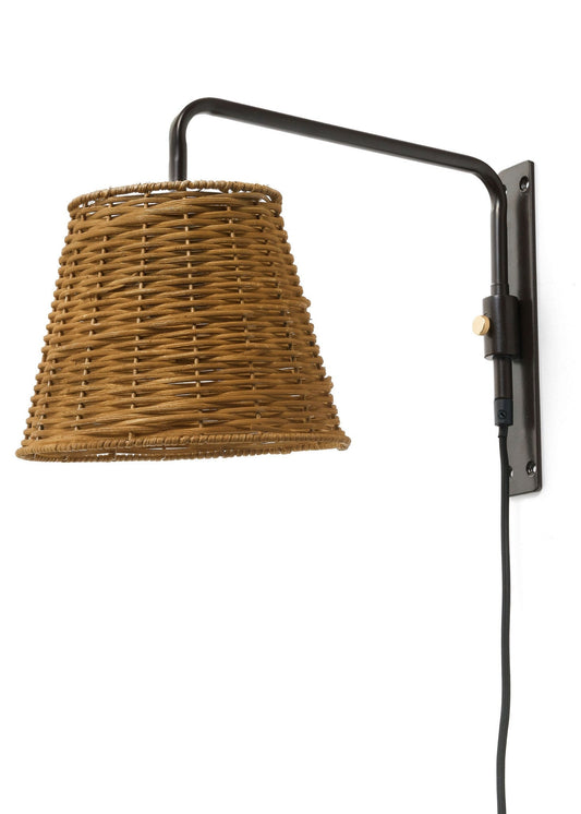 Rattan LAMP SCONCE