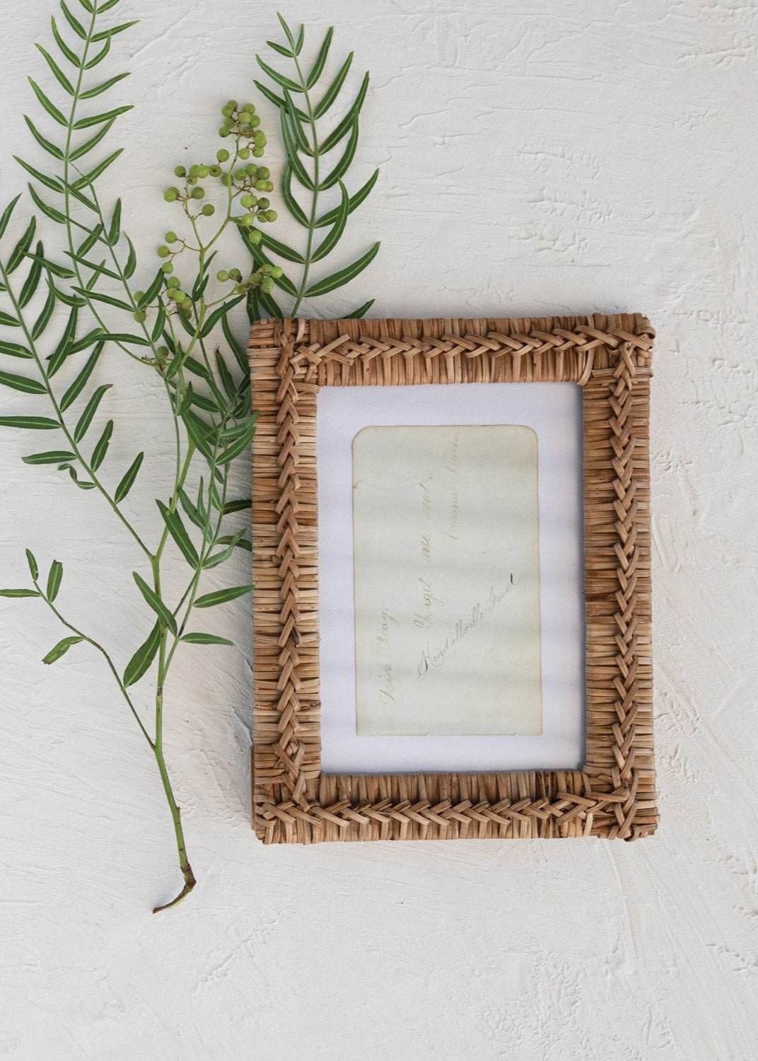 Rattan Photo Frame