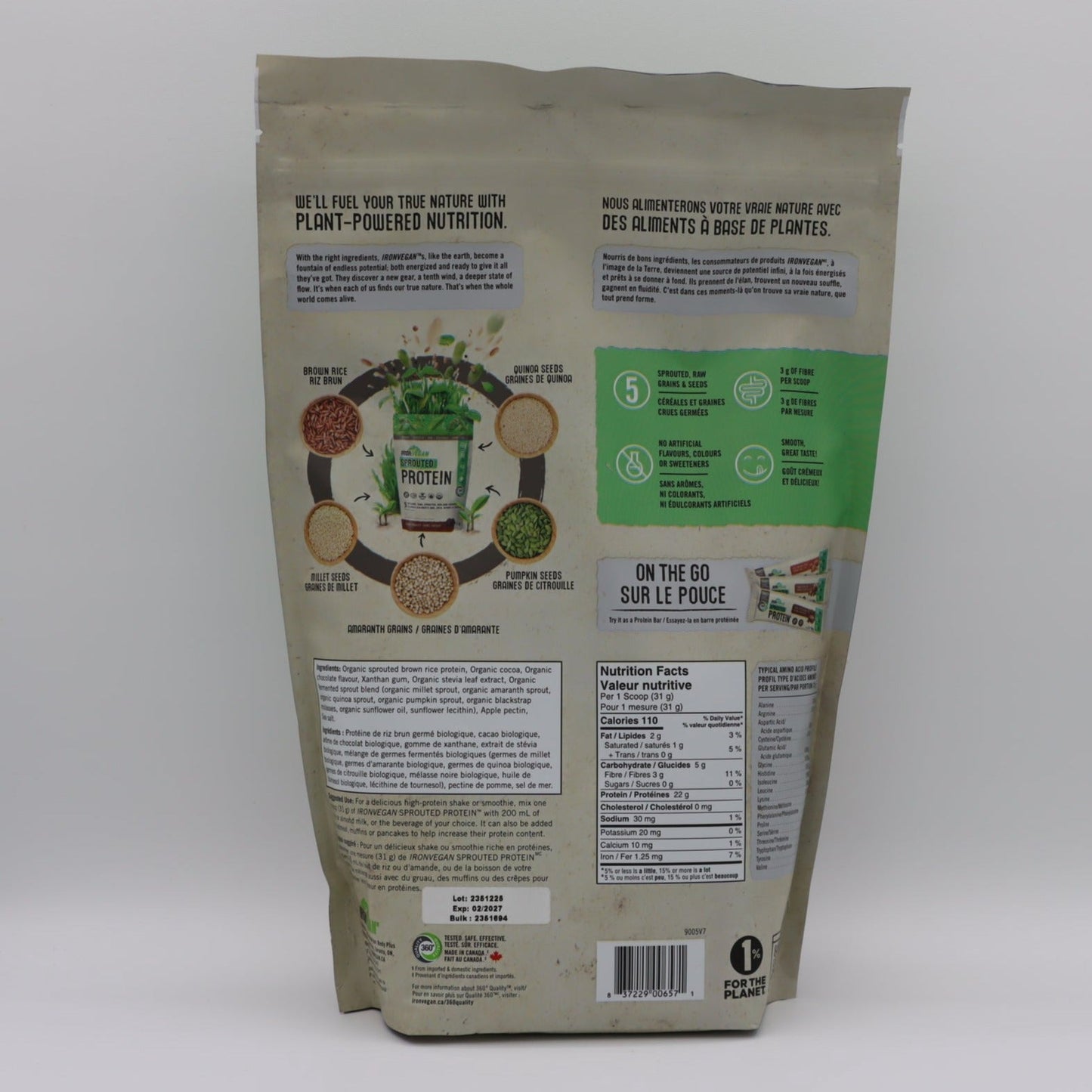 Sprouted Protein Drink Mix