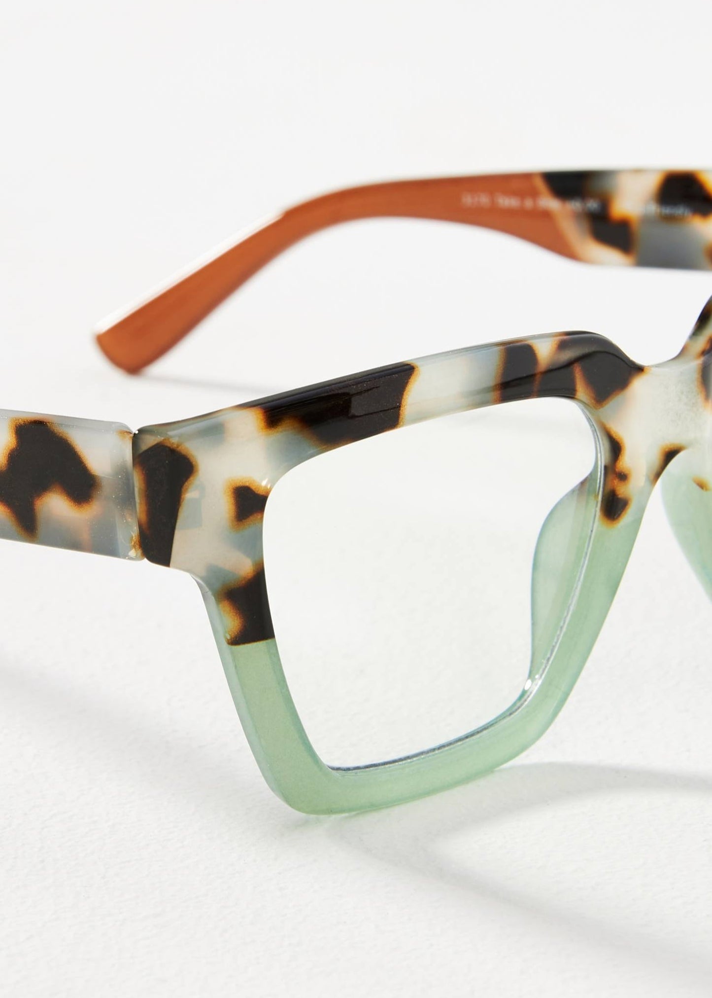 Take a Bow Glasses - Chai Tortoise & Green